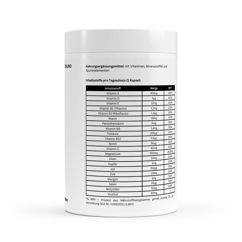 Multivitamin & Mineral Complex (120 Softgels) - Puravitale Labs